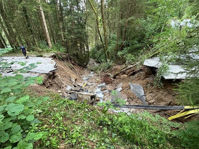 Die Hochwasserschäden in der Gemeinde waren enorm. | Foto: Gemeinde St. Martin/W.
