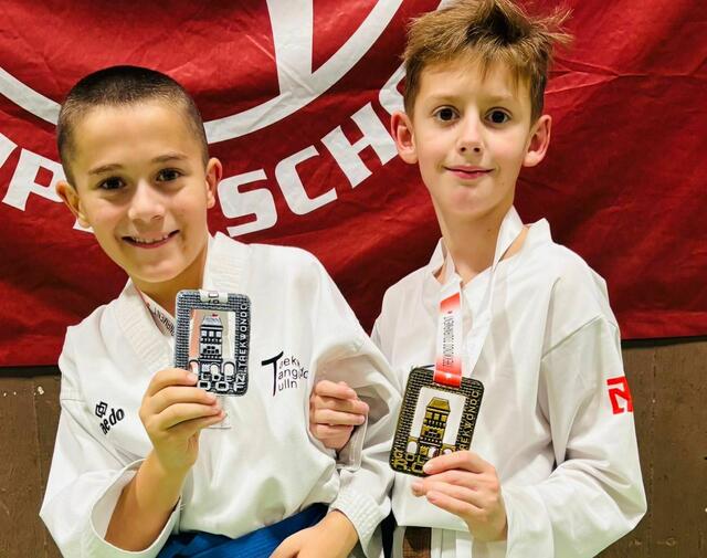 Rafael Brcerevi mit Silbermedaille, David Gugenberger mit Goldmedaille