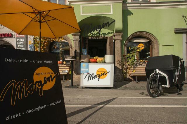 Direkt neben dem Metropolkino ist der Markt "Speis von Morgen" zu finden. Dort findet auch der Mittagstisch "Tischlein deck dich statt". | Foto: Speis von Morgen
