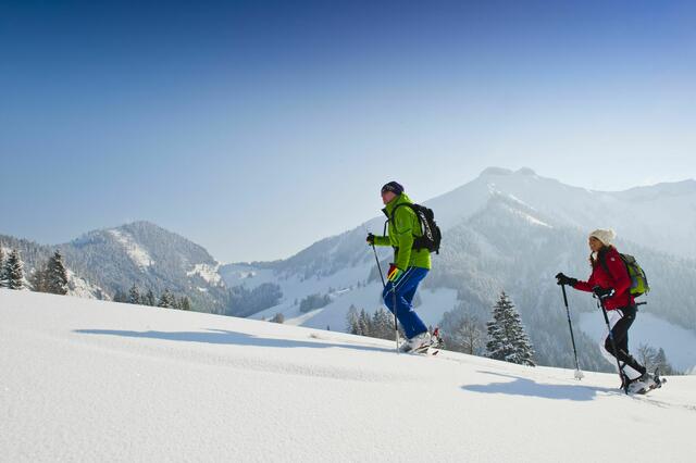 Auch Schneeschuhwandern ist in vielen Teilen Niederösterreichs gut möglich. | Foto: Erber