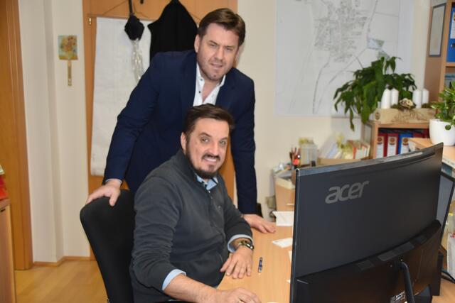 Bürgermeister Bernhard Herics und Amtsleiter Manuel Kolonovits | Foto: Michael Strini