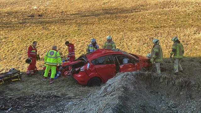 Am Dienstag am Nachmittag verlor ein 52-jähriger Autofahrer auf der Thierseestraße die Kontrolle über sein Fahrzeug und kam daraufhin von der Fahrbahn ab.  | Foto: ZOOM.TIROL