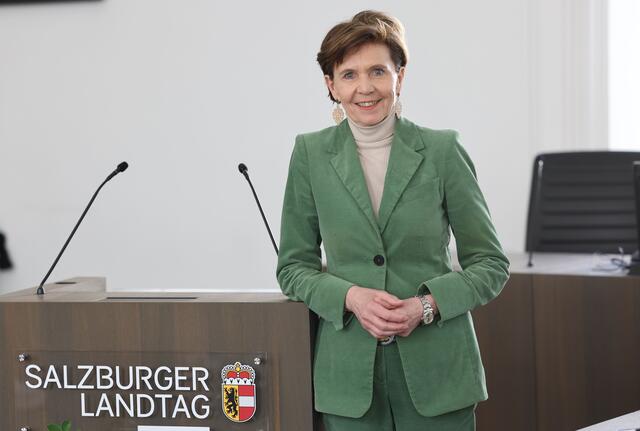 Landtagspräsidentin Brigitta Pallauf Sujet: Landtag, Salzburger Landesparlament, Haussitzung, Aktuelle Stunde, Plenarsitzung, Chiemseehof | Foto: Land Salzburg / Franz Neumayr