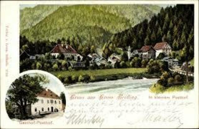 Ansichtskarte Großreifling mit Posthof