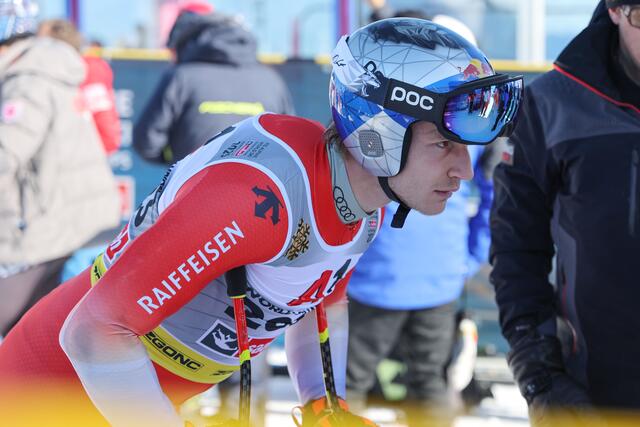 Im Bild: Marco Odermatt aus der Schweiz kurz vor dem Start | Foto: Land Salzburg / Franz Neumayr
