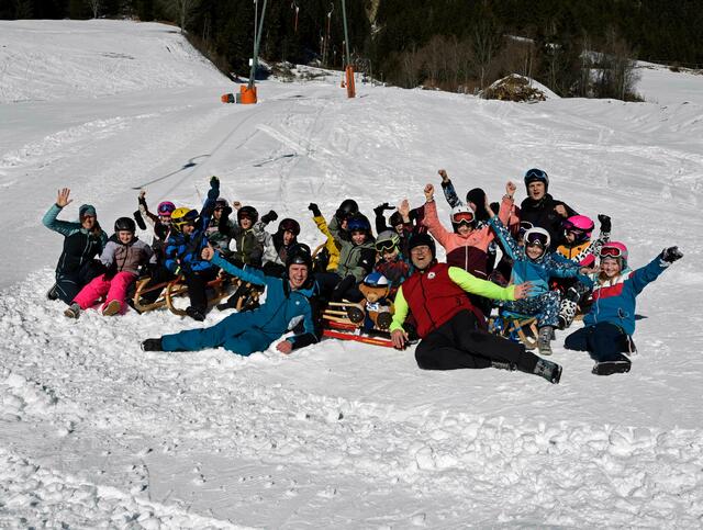 Volles (Rodel-)Programm am Sonnberglift in Gries im Sellrain – da war richtig was los! | Foto: Tiroler Rodelverband