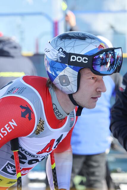 Im Bild: Marco Odermatt aus der Schweiz kurz vor dem Start | Foto: Land Salzburg / Franz Neumayr