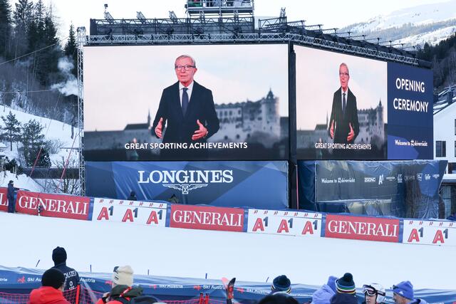 Im Bild: Landeshauptmann Wilfried Haslauer bei der Eröffnungsfeier. | Foto: Land Salzburg / Franz Neumayr