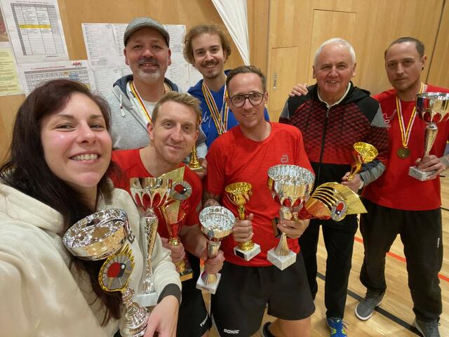 Bei den Dachverbandsmeisterschaften konnte der VST Völkermarkt Sektion Tischtennis in 19 ausgetragenen Bewerben fünf Titel holen. | Foto: Privat