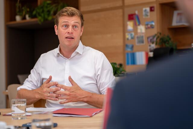 Stefan Kaineder ist seit 2019 Chef der Grünen in OÖ.  | Foto: MeinBezirk/Siegl