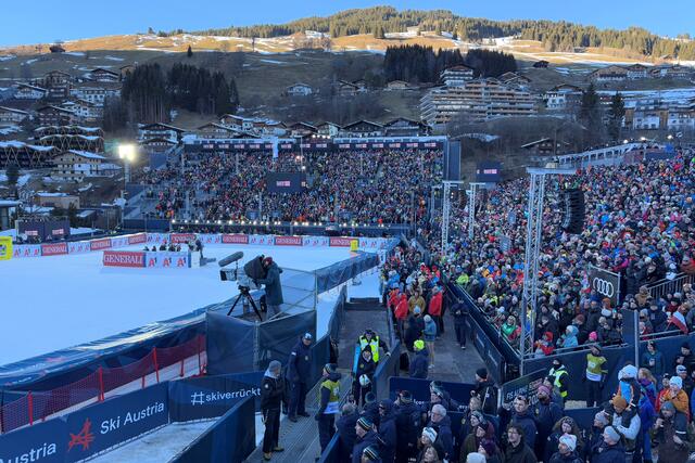 Im Bild: Fans, Stimmung bei der Ski WM 2025 in Saalbach | Foto: Land Salzburg / Franz Neumayr