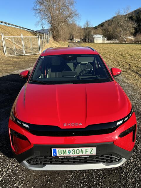 Der Elroq wirkt offenbar, wie eine Dame am Parkplatz bemerkte.