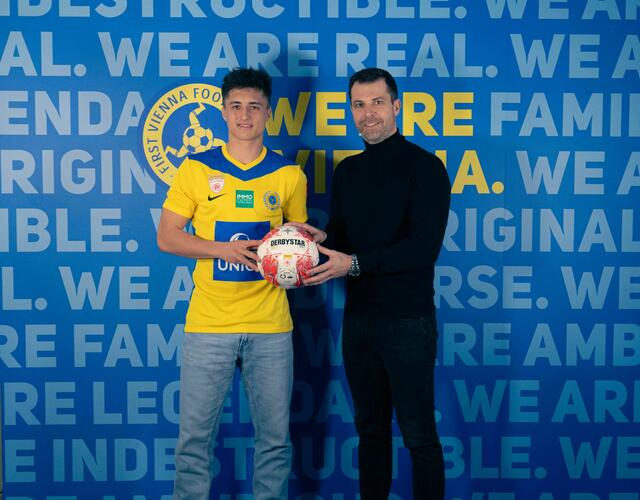 Bernhard Zimmermann (l.) ist einer der zwei neuen Stürmer auf der Hohen Warte.  | Foto: First Vienna FC 1894