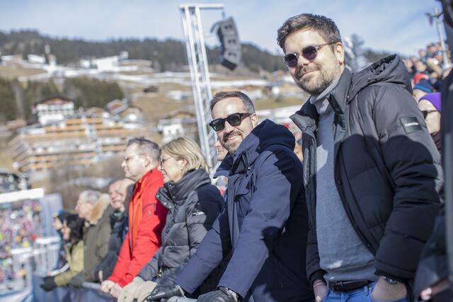 Im Bild: Landeshauptmann-Stellvertreter Stefan Schnöll beim Super-G der Damen | Foto: Land Salzburg/Neumayr/Leopold