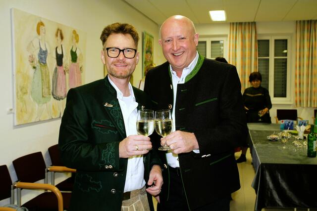 Jürgen Arzt und Karl Weixelbaumer  | Foto: Eva Wahlmüller