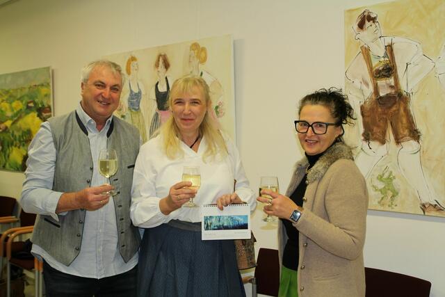 Andreas und Astrid Voglsam mit Sigrid Grubmair | Foto: Eva Wahlmüller