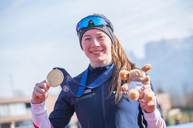 Jeannine Rosner gewinnt die Goldmedaille über 1.500 Meter | Foto: Peter Maurer/ÖESV