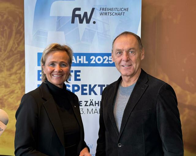 FW-Obfrau LA Evelyn Achhorner und NR Peter Wurm wollen bei der WK-Wahl 2025 Akzente setzen. | Foto: FW Tirol