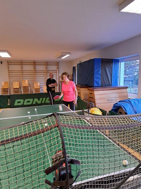 Brigitta beim Roboter Training 