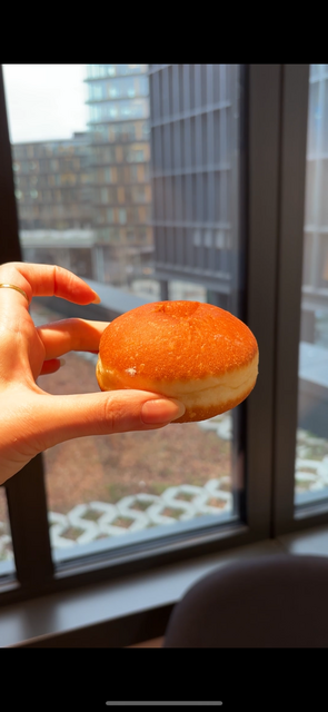 Die vegane Version des Faschingsgebäcks von der Bäckerei "Anker".  | Foto: Janine Kokesch/MeinBezirk
