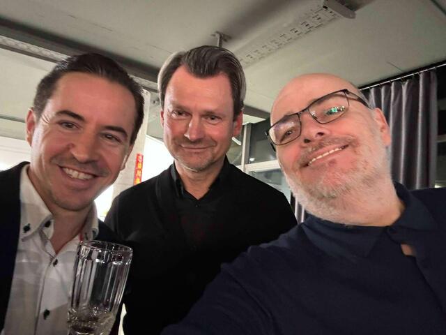 Gery Richter links und Galeribesitzer Klaus Billinger | Foto: Martin Veigl