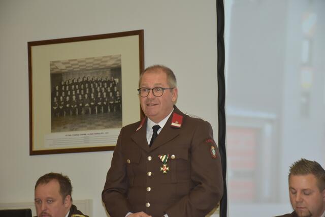 Bernd Osprian bedankte sich für die große Einsatzbereitschaft der FF Voitsberg | Foto: FF Voitsberg/Buchegger