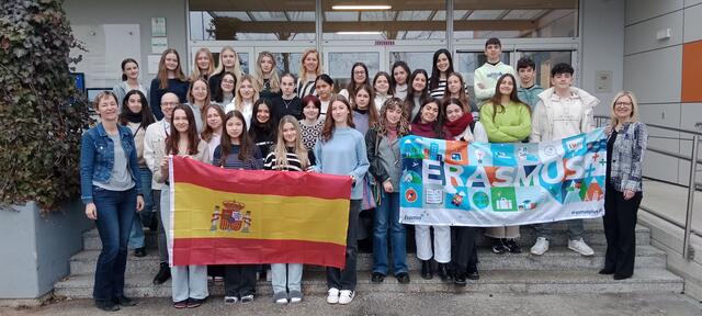 Die HAK Judenburg begrüßte die Gäste aus Spanien. Mehr Nachrichten aus den Schulen gibt es hier im Überblick. | Foto: KK