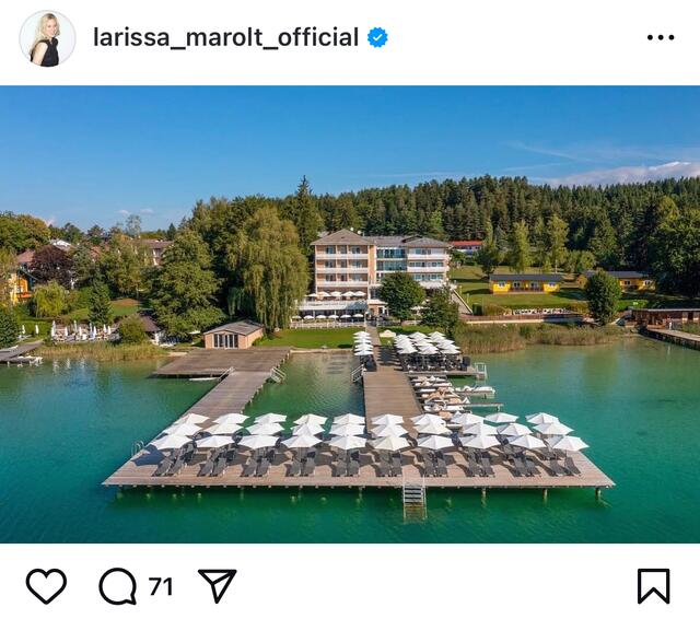 Larissa Marolt meldet sich per Instagram zu Wort. | Foto: Instagram