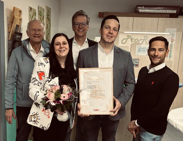 Von links nach rechts: Gottlieb Rössler, Barbara Prodinger, Wolfgang Pfeifenberger,
Christian Prodinger, Josef Lüftenegger. | Foto: Josef Lüftenegger
