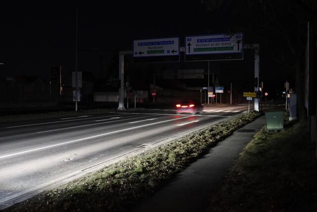 In der Nacht auf Dienstag, 11. Februar 2025, fiel der Strom in mehreren Teilen von Wels und Thalheim aus – Ampeln und Straßenbeleuchtung fielen aus. | Foto: laumat.at