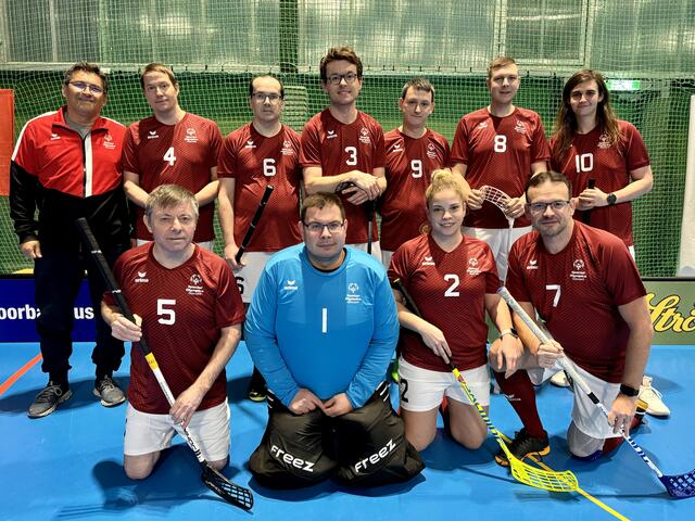Unified Floorballteam von Special Olympics Österreich für Turin 2025 | Foto: Sebastian Koller