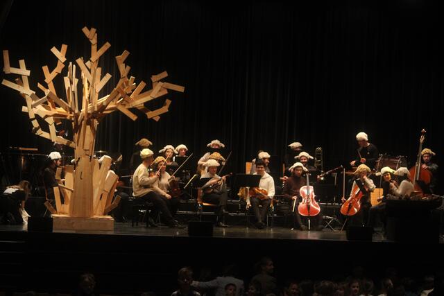 Die Wolf-Gang unter der Leitung von Thomas Fheodoroff begleitete "Peter und der Wolf" musikalisch. | Foto: MeinBezirk/Hofmüller