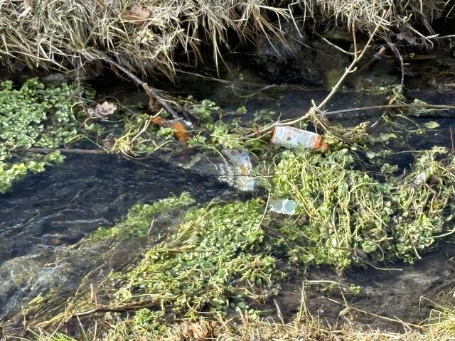 Der Umweltfrevel am Fügener Gießen ist eklatant. Hier wird Müll entsorgt.  | Foto: Haun