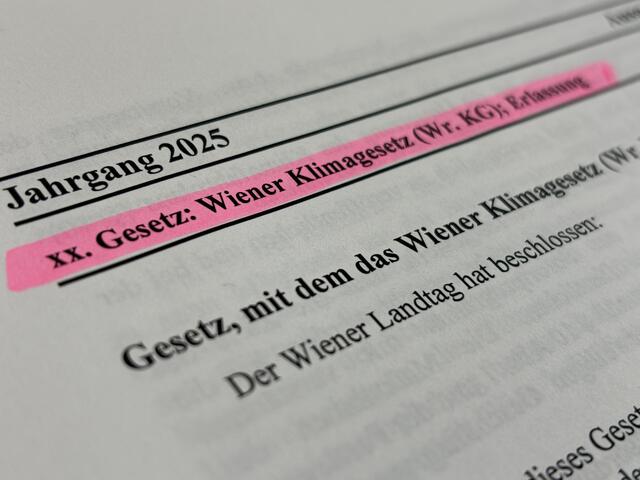 Die Wiener Landesregierung hat den Entwurf zum ersten Klimagesetz Österreichs veröffentlicht. Dieser soll bei der nächsten Landtagssitzung beschlossen werden. | Foto: Antonio Šećerović/MeinBezirk