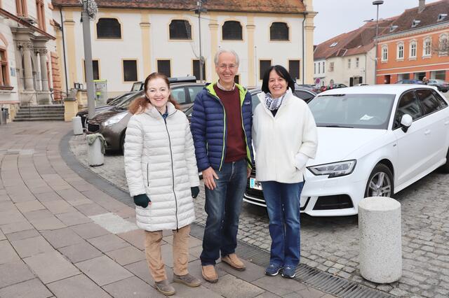 Grünes Spitzentrio für Hartberg: Andrea Radl, Christoph Wallner und Ingrid Nerat (v. l.). | Foto: Alfred Mayer 