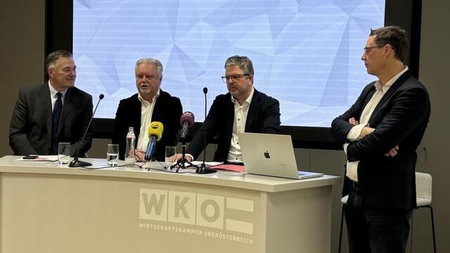 V. l.: Mario Zoidl, Gerald Hommer, Robert Oberleitner und Alexander Bosak. | Foto: MeinBezirk OÖ