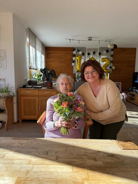 Jubiläum in Gratwein-Straßengel: Ernestine Meisterl feierte kürzlich ihren 102. Geburtstag. | Foto: Marktgemeinde Gratwein-Strassengel