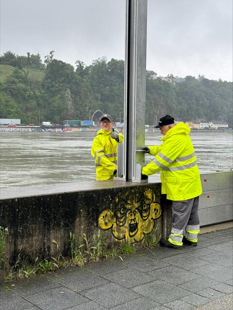 Mobiler Hochwasserschutz gehört auch zum Plan.  | Foto: Archiv