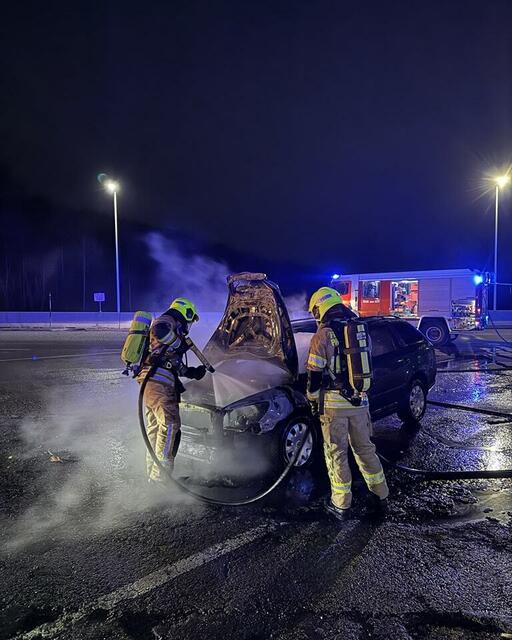 Die Feuerwehr musste einen Fahrzeugbrand löschen. | Foto: FF Pressbaum