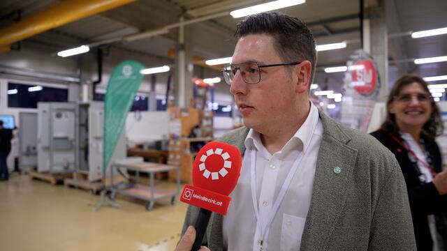 Dominik Kretz von UNTHA lobte die Lehre als echte Alternative zum Studium | Foto: Stefan Schubert