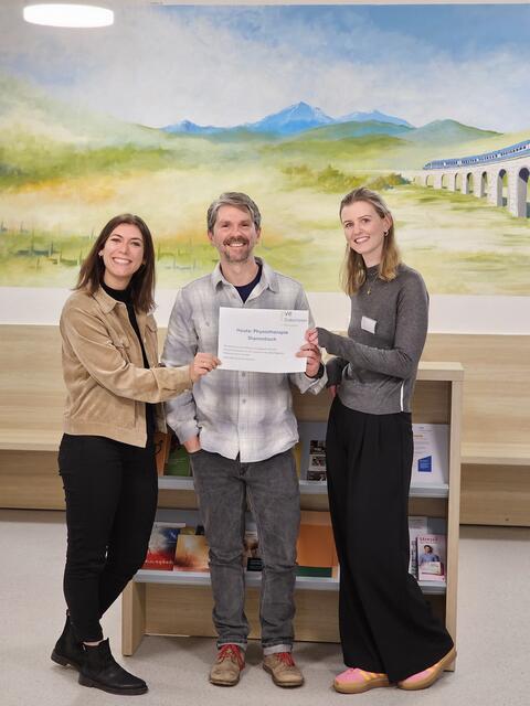 Ines Schöls, Leiterin des  PVE, sowie Christian Loitzl und Vanessa Grabner hielten den ersten Stammtisch der Gesundheitsdienstleisterinnen -und Dienstleister in Mürzzuschlag ab. | Foto: PVE Mürzzuschlag