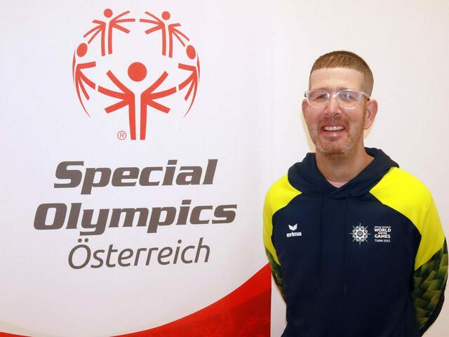 Sascha Maikl (Special Olympics Tirol) möchte bei den World Winter Games sein Bestes geben und über sich hinauswachsen. | Foto: Special Olympics Austria