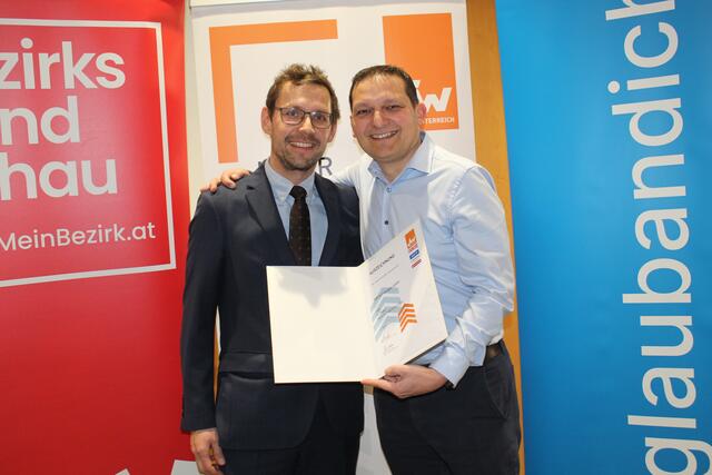 Michael Weilguni und Stefan Manzenreiter von der MW technologies GmbH. | Foto: MeinBezirk Perg/Köck