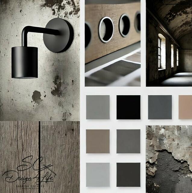Ein Moodboard im "Industrial-Style" - erstellt durch künstliche Intelligenz. | Foto: Alexander Paulus