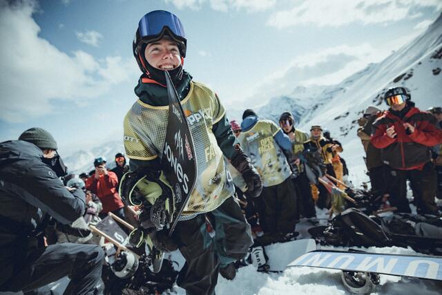 Freeride-Action in Kappl: Die internationale Elite zeigte atemberaubende Lines und spektakuläre Sprünge. | Foto: Mia Knoll