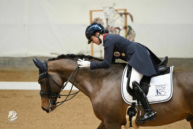 Kerstin Kronaus auf Fidelis. | Foto: Team Myrtill