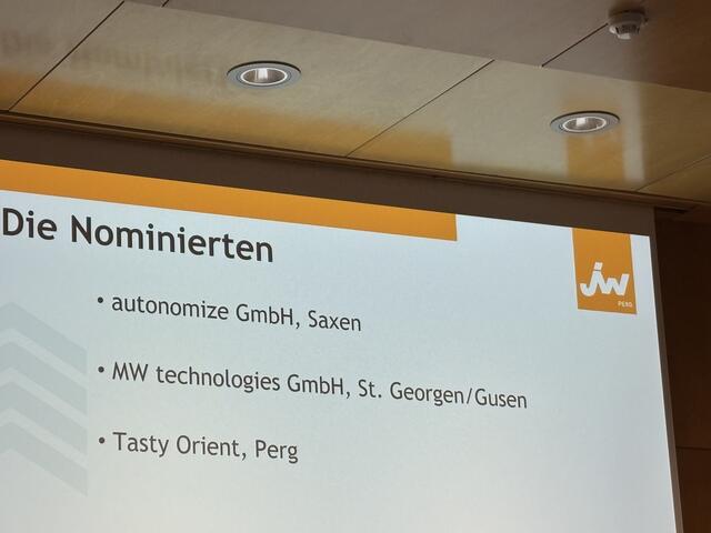 Die drei Nominierten für den Gründerpreis 2024. | Foto: MeinBezirk Perg/Köck