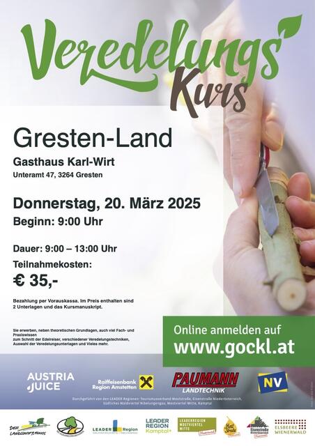 Obstbaumschnitt leicht gemacht: Die Eisenstraße Niederösterreich und die Moststraße bieten drei spannende Kurse im Bezirk Scheibbs an. | Foto: Moststraße