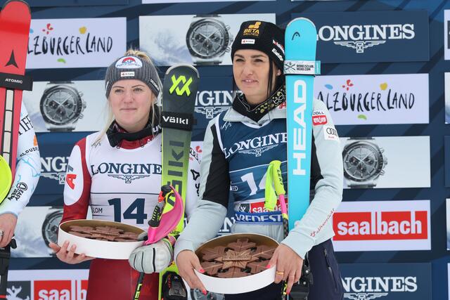 Katharina Truppe kann nach der Bronzemedaille in der Team-Kombination locker an den Start gehen. | Foto: Land Salzburg/Neumayr/Leopold