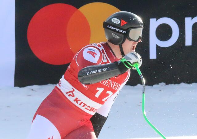 Raphael Haaser holt sensationell die Goldmedaille im Riesentorlauf in Saalbach.  | Foto: Archiv